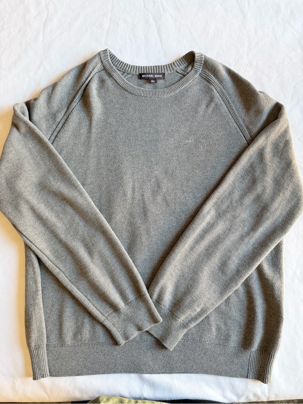 Michael Kors Men's Light Gray Crewneck Sweater